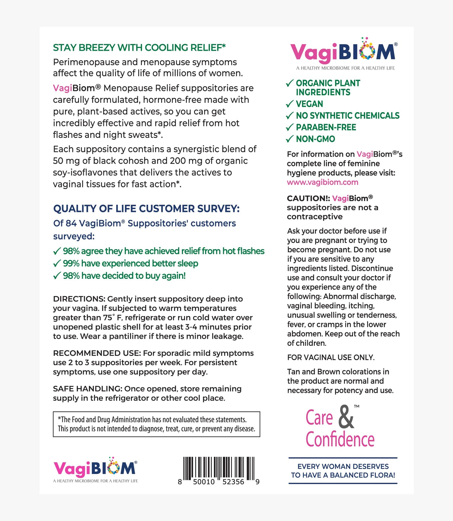 Menopause Relief Suppositories