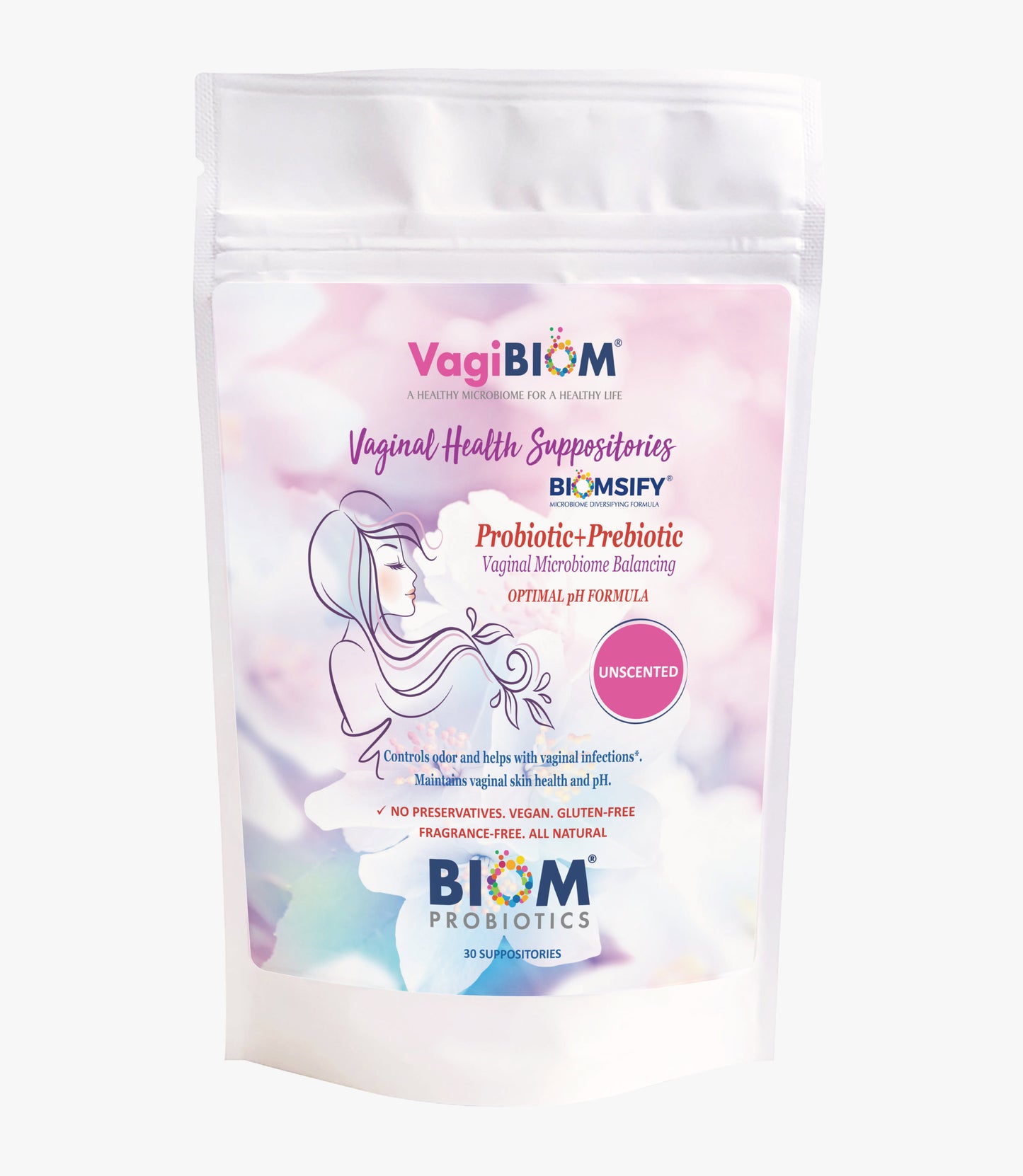 Vaginal Probiotic Suppository-Fragrance-free