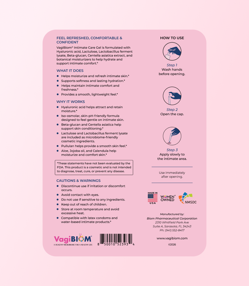 VagiBiOM® Intimate Care Gel with LactoBalance™