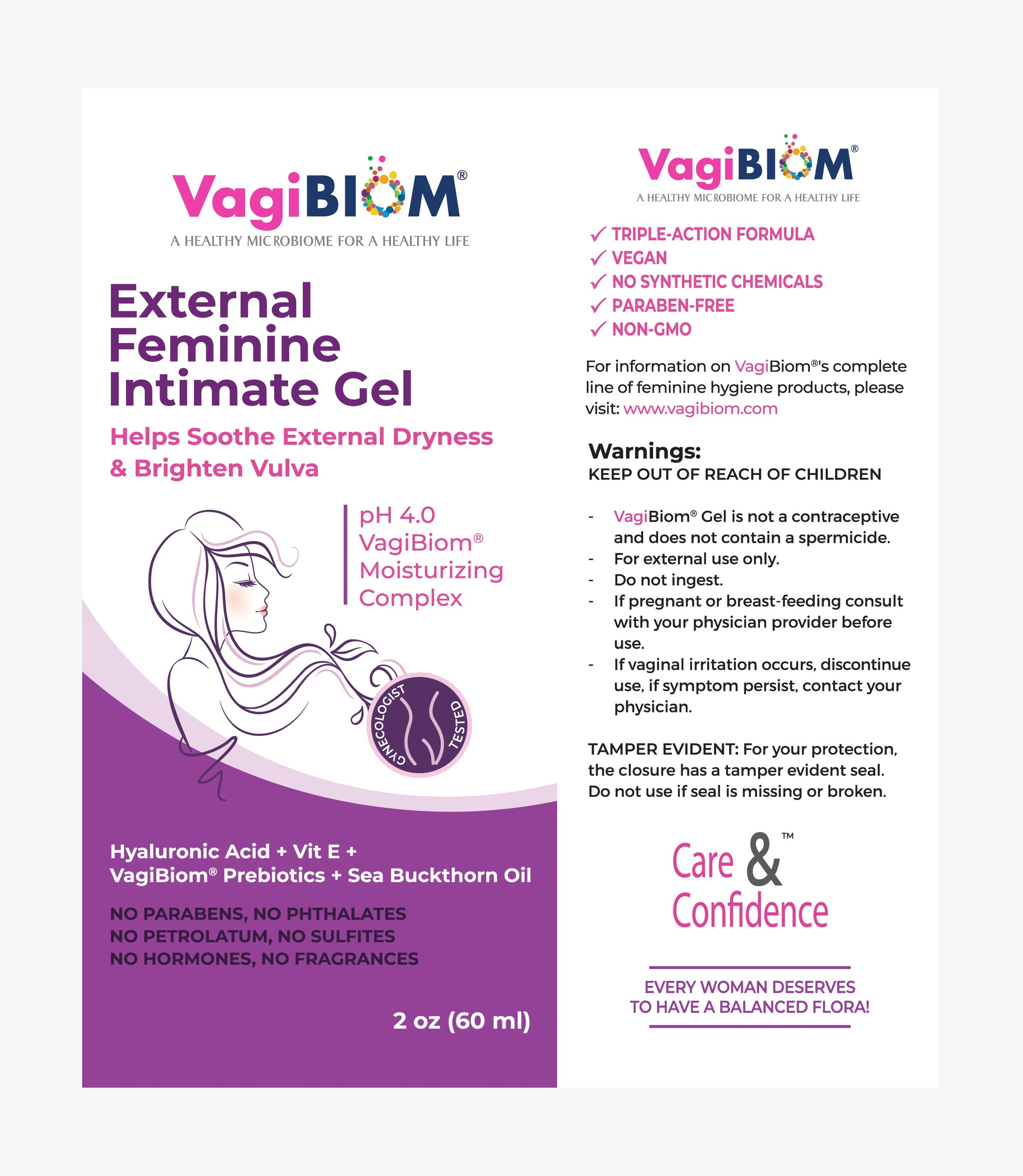 External Feminine Intimate Gel for Comfort - VagiBiom External Feminine Intimate Gel for Comfort - VagiBiom