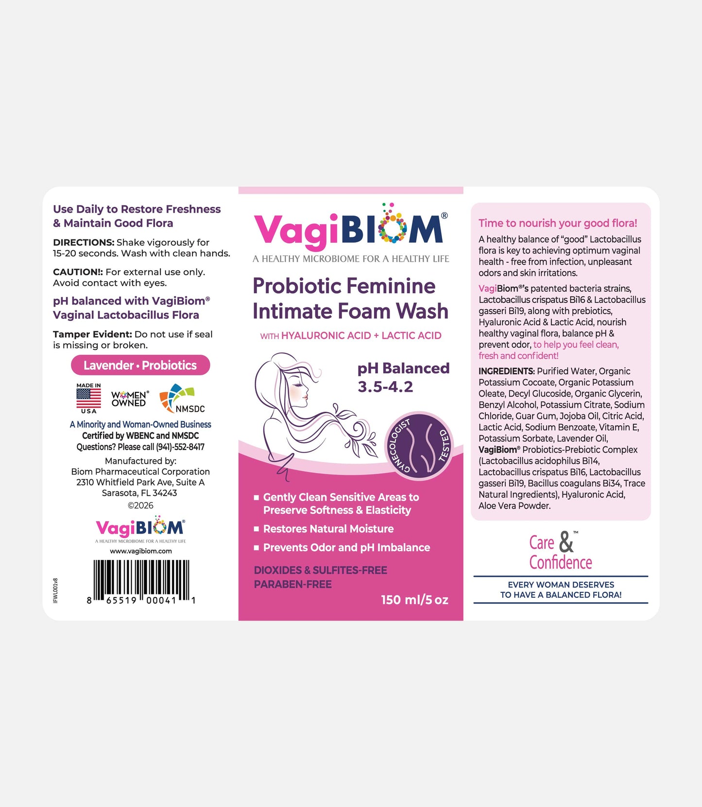 Probiotic Feminine Intimate Foam Wash