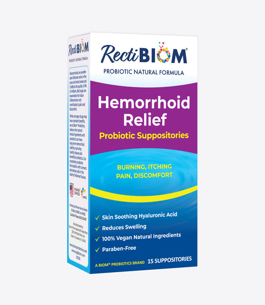 Hemorrhoid Relief Probiotic Suppositories