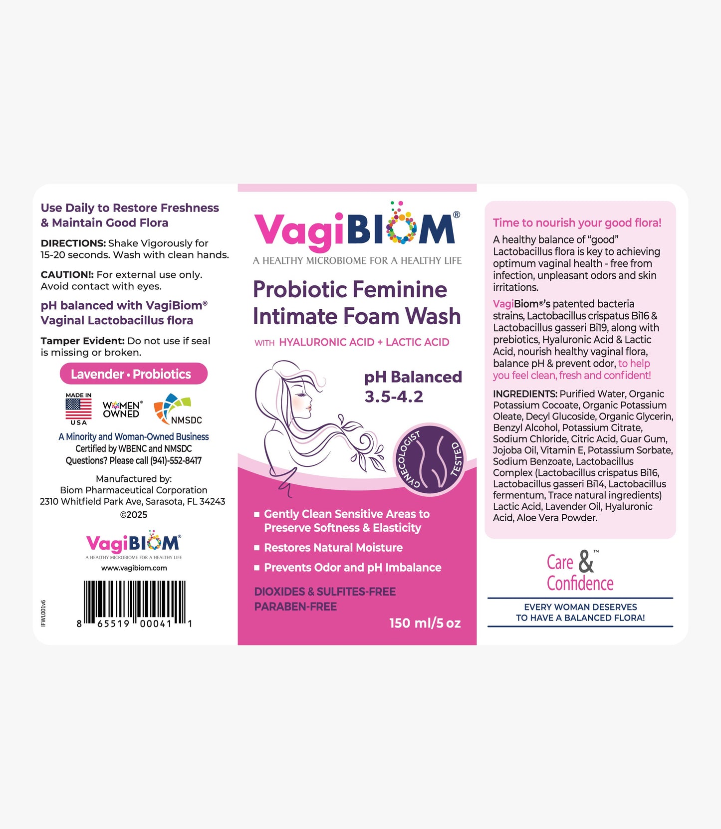 Probiotic Feminine Intimate Foam Wash