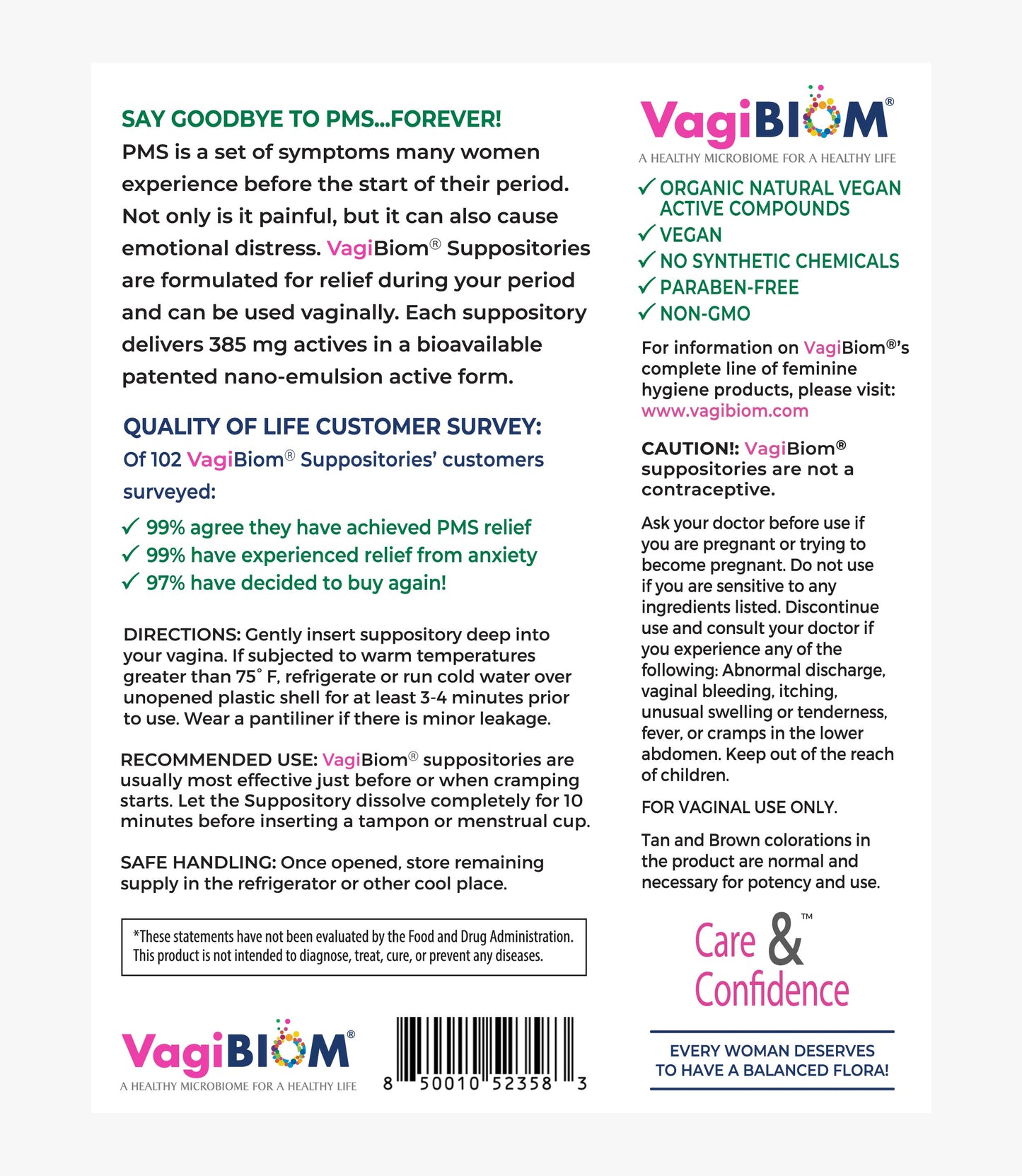 Menstrual Relief Suppositories