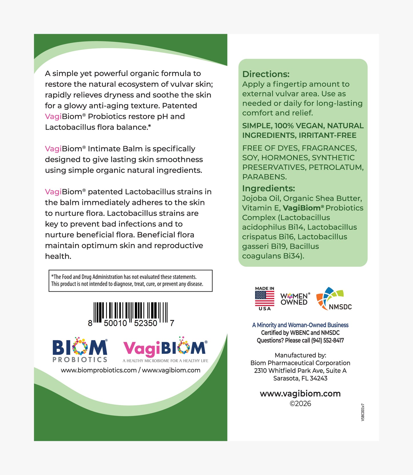 Intimate Skin Soothing Probiotic Soft Balm
