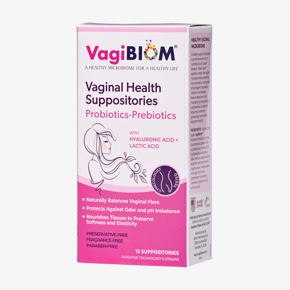 Vaginal Probiotic Suppository-Fragrance-free 15
