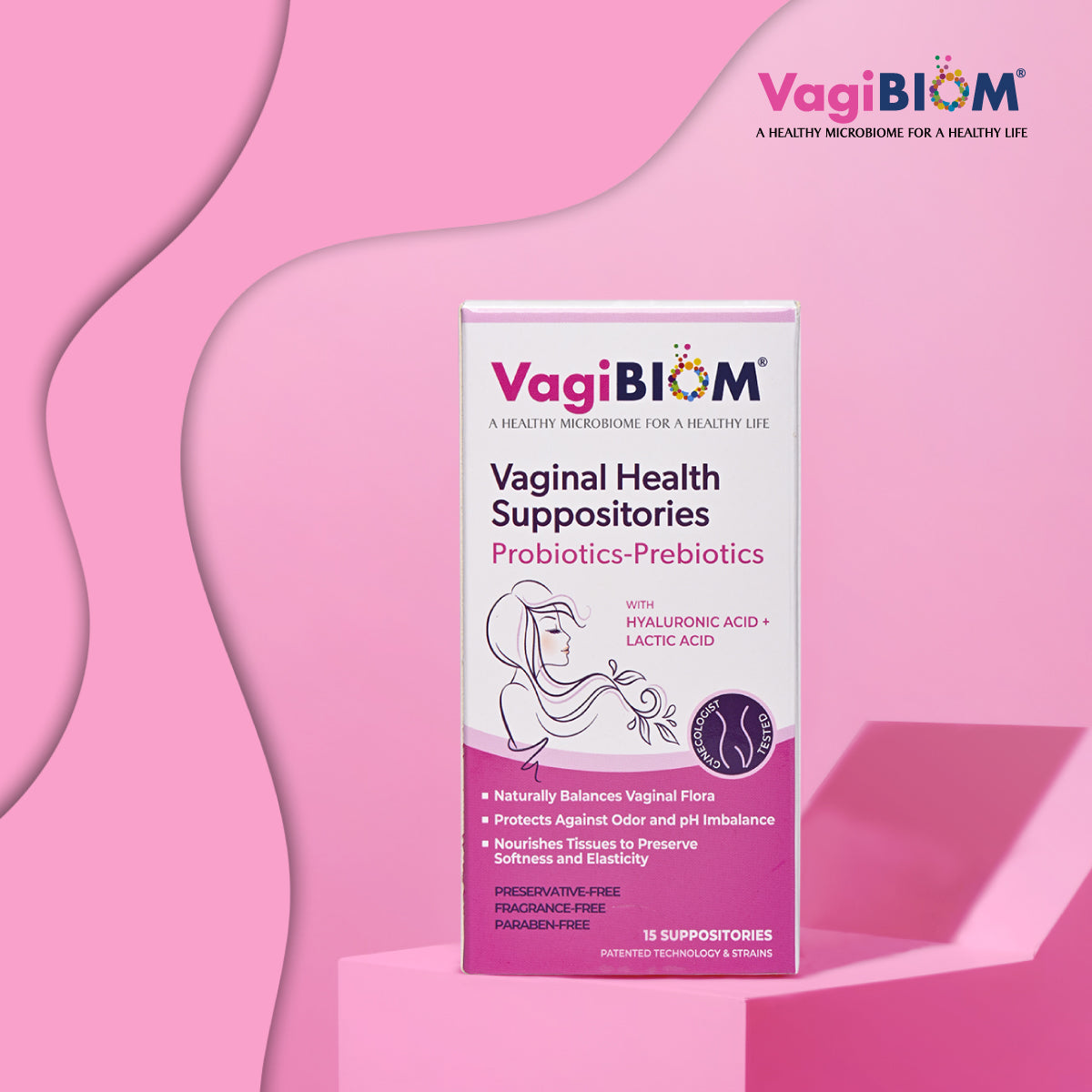 Vaginal Probiotic Suppository-Fragrance-free 15