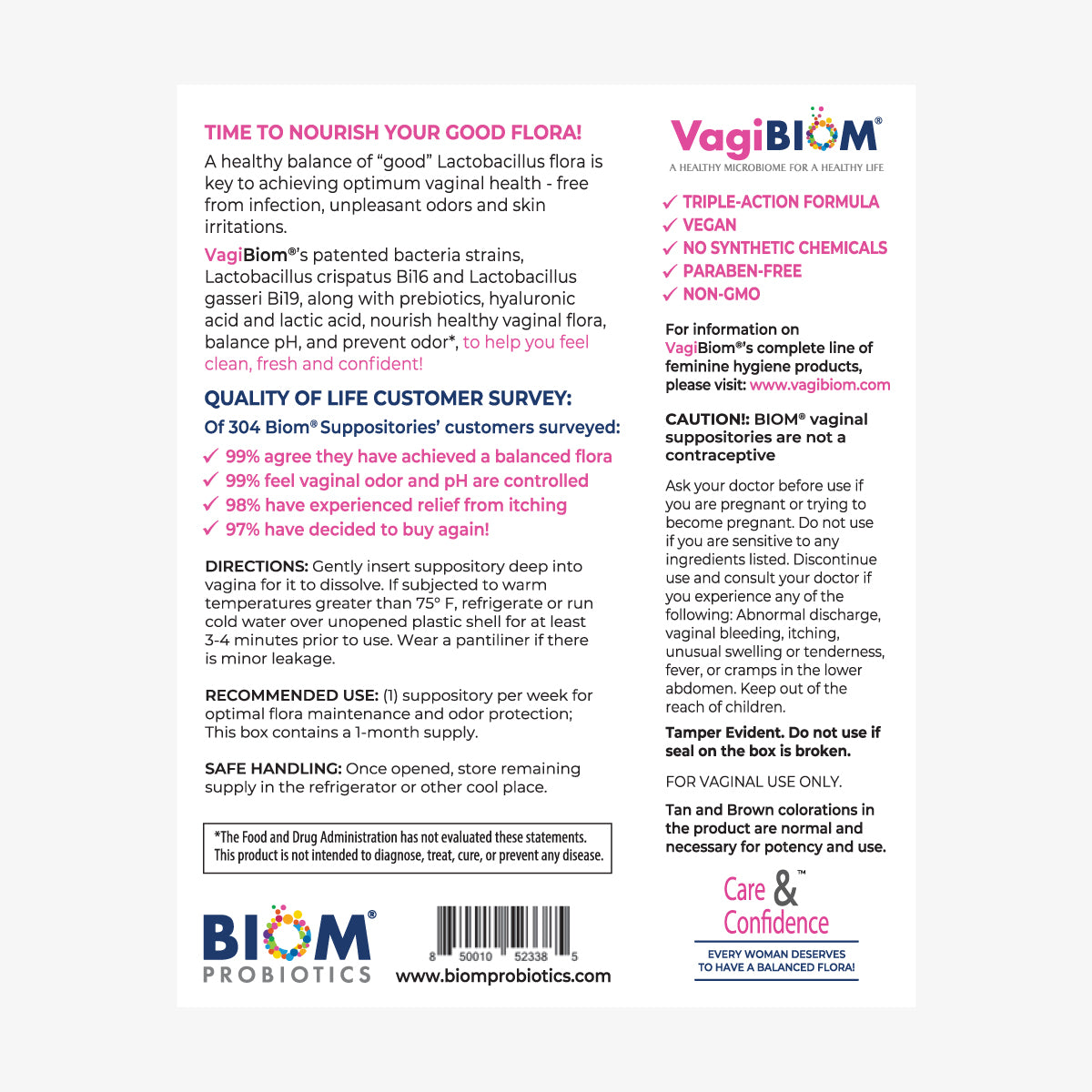 Vaginal Probiotic Suppository-Fragrance-free 5