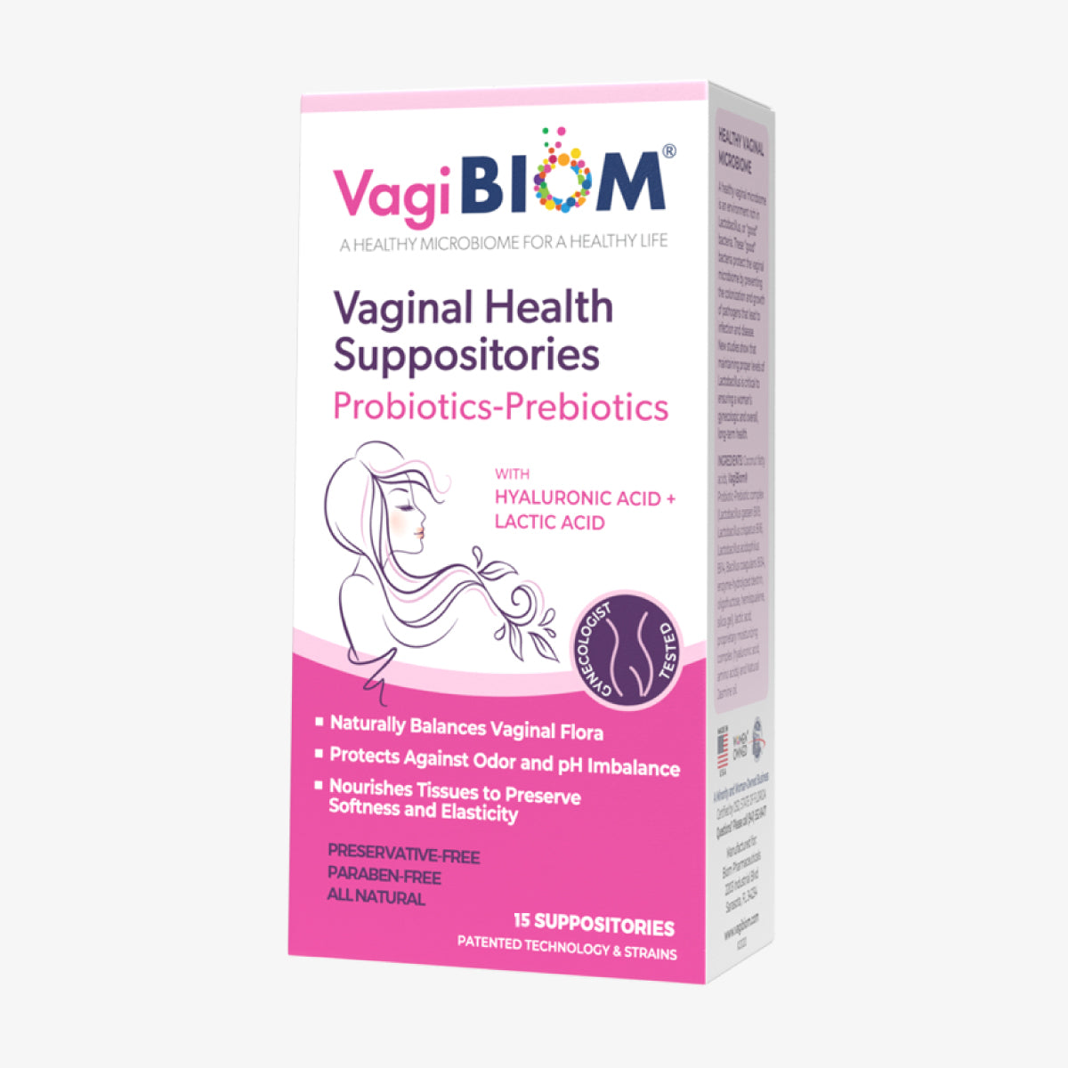 Vaginal Probiotic Suppository-Natural 15