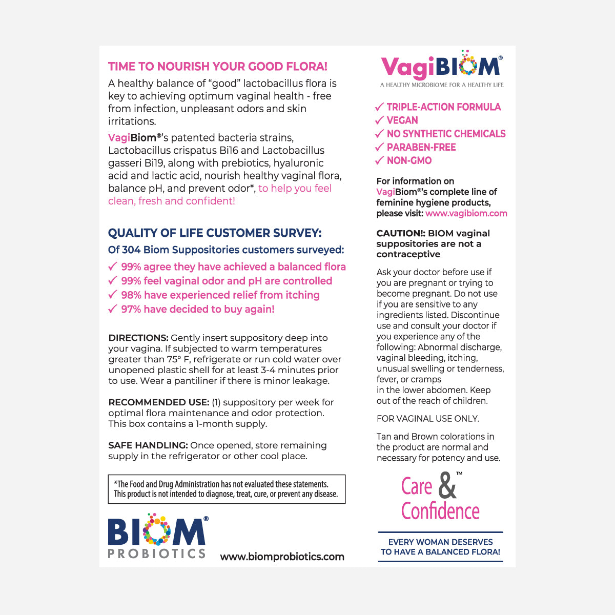 Vaginal Probiotic Suppository-Natural 15