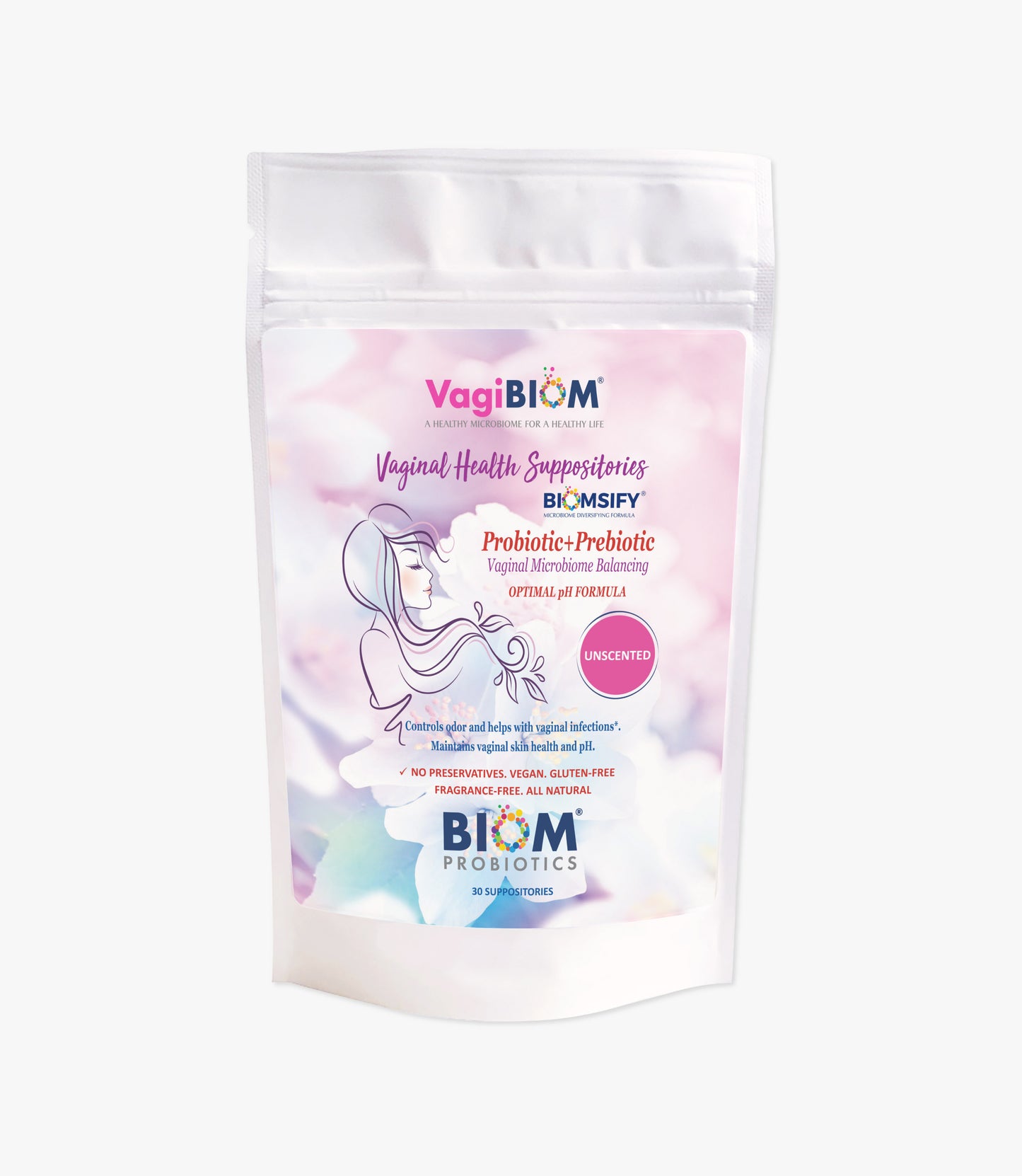 Vaginal Probiotic Suppository-Fragrance-free