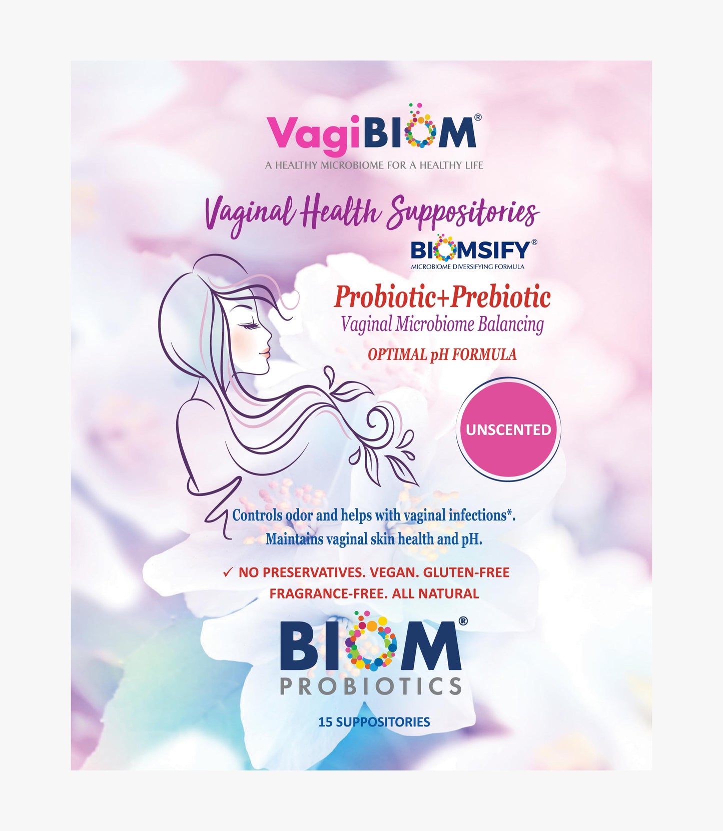 Vaginal Probiotic Suppository-Fragrance-free