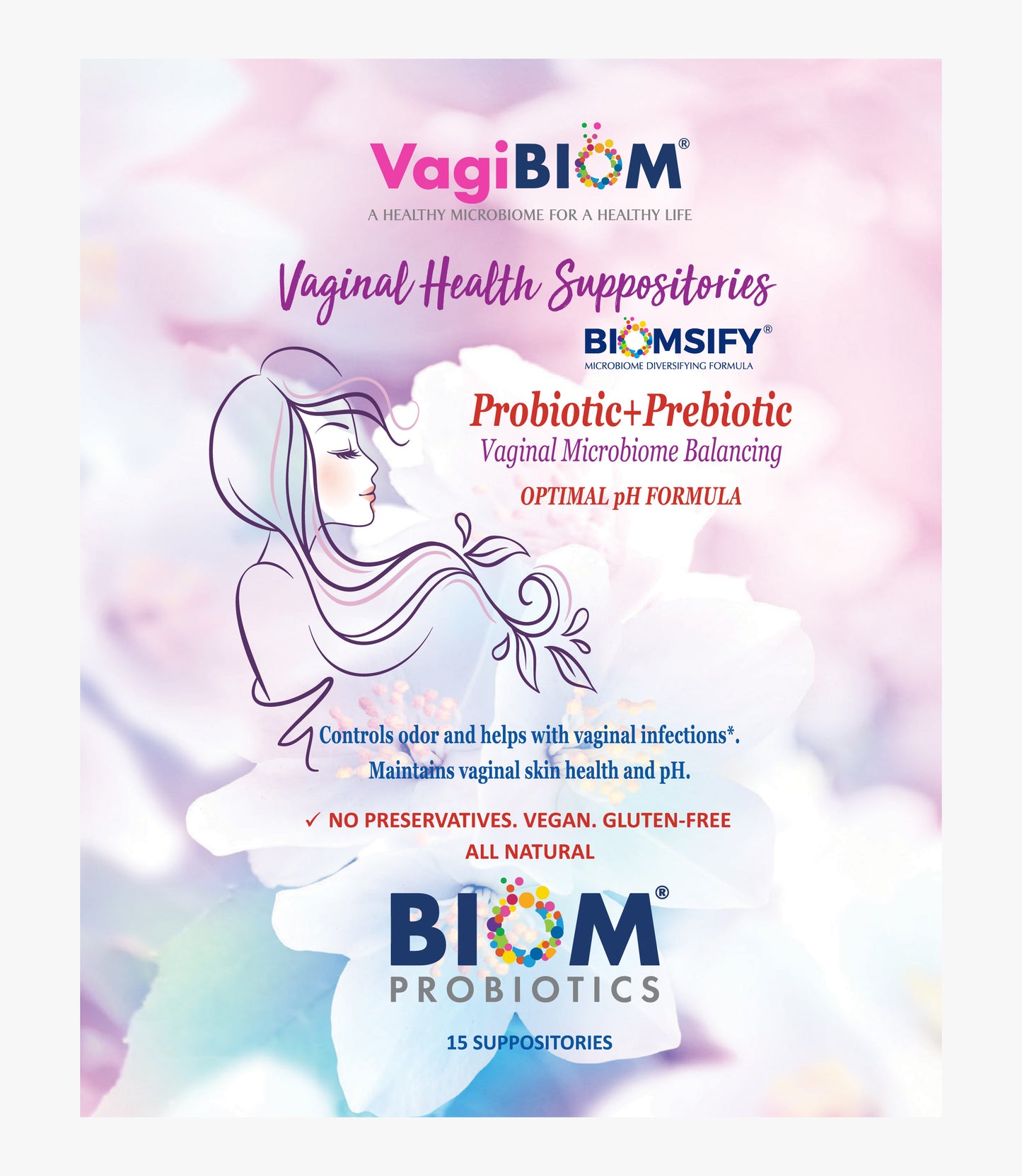 Vaginal Probiotic Suppository-Natural