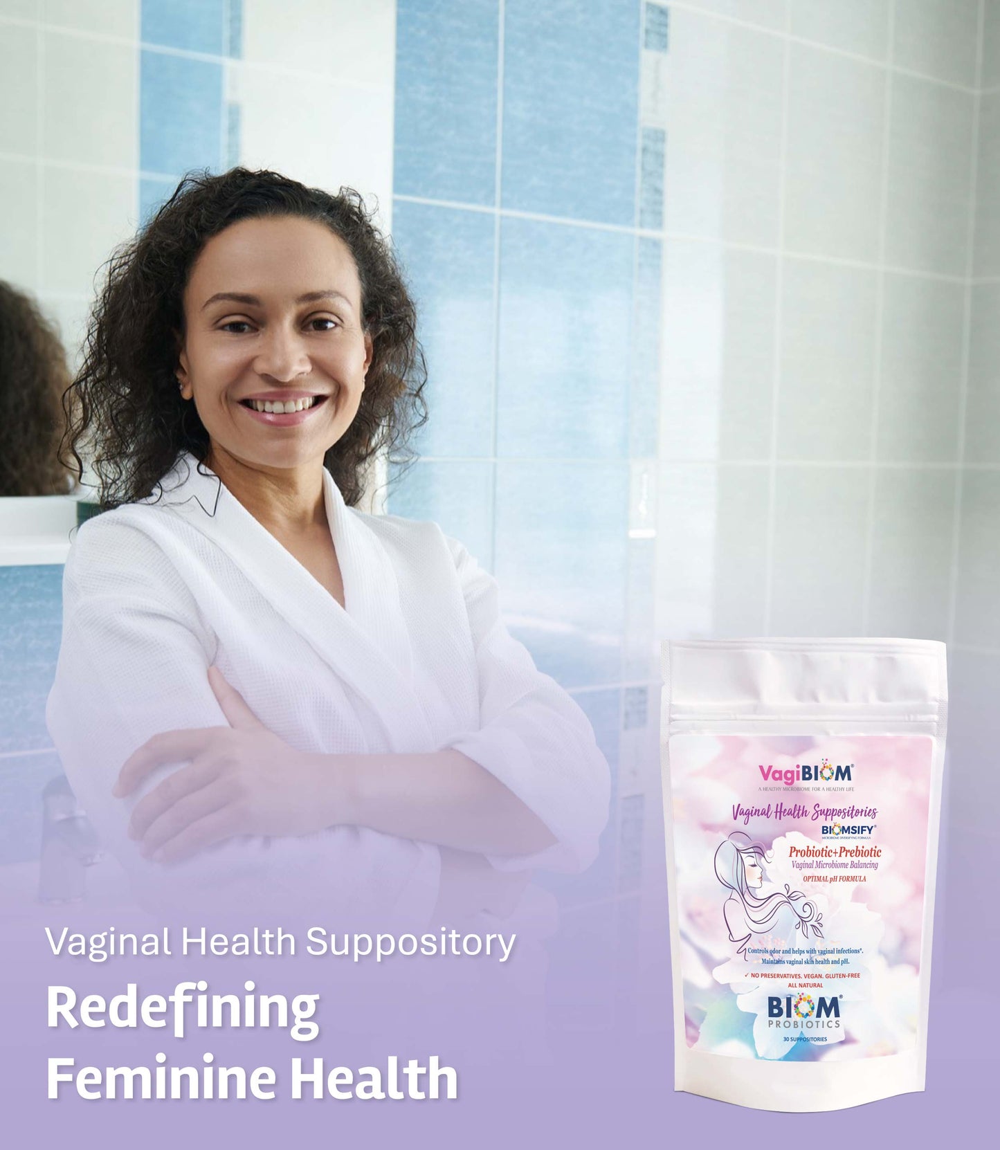 Vaginal Probiotic Suppository-Natural