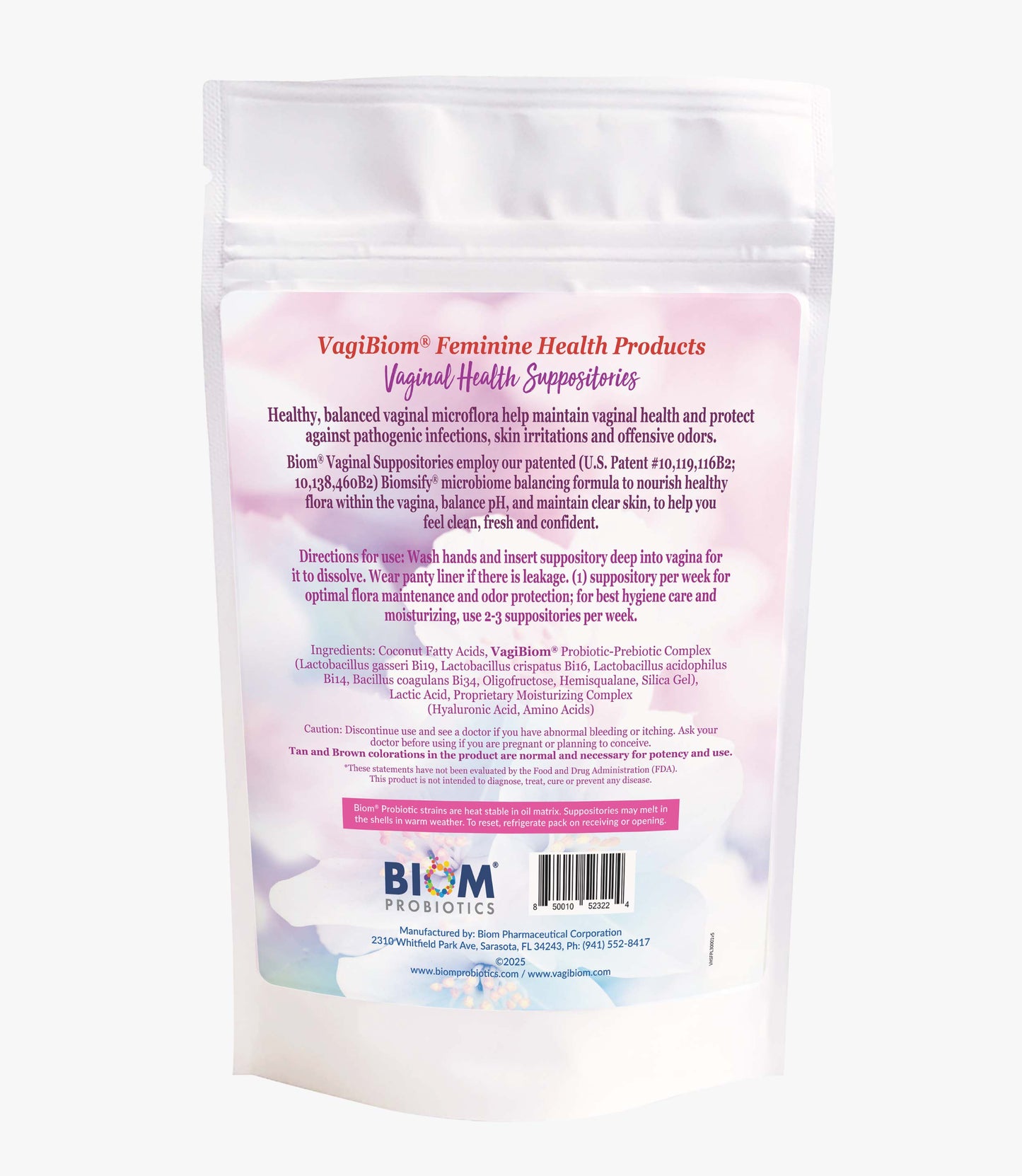 Vaginal Probiotic Suppository-Natural