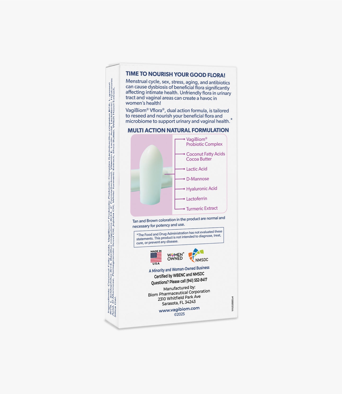 Vaginal + Urinary Support Probiotic Suppositories