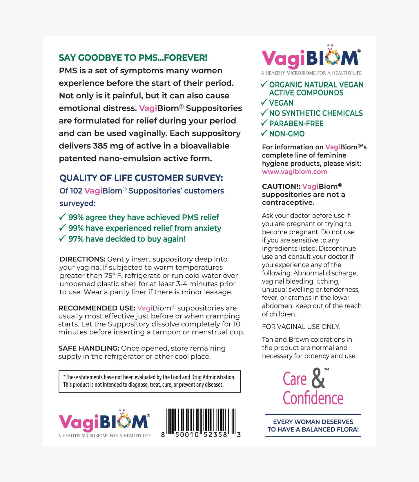 Menstrual Relief Suppositories