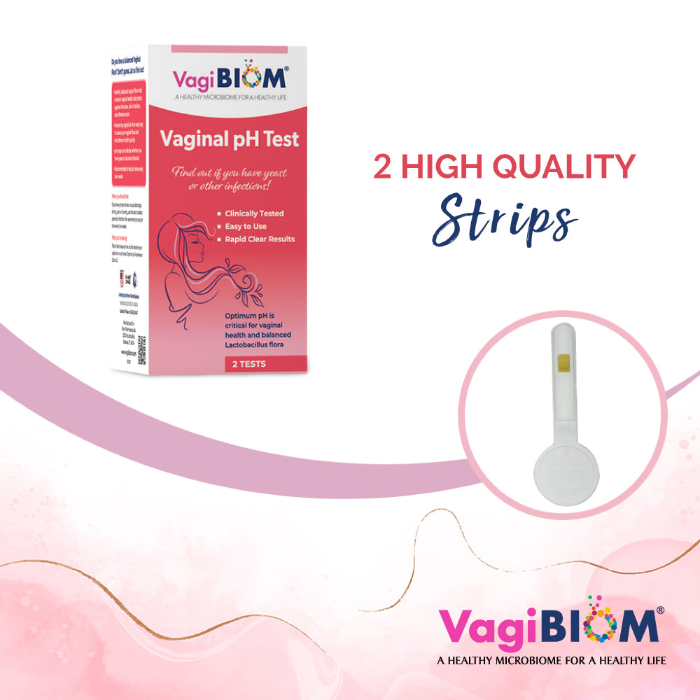 VagiBiom Probiotics Suppository Travel Pack & Vaginal pH Test